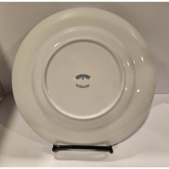 Johnson Bros Denmark Blue 8 7/8" Luncheon Plates - Set/2 - Picture 6 of 10